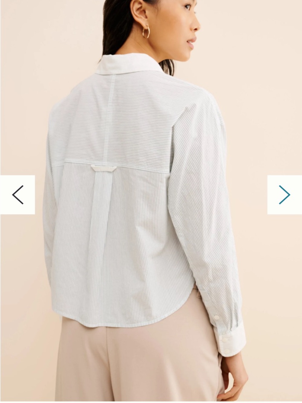 Madewell - Women’s Utility Cropped Shirt (Size L) - Picture 9 of 11